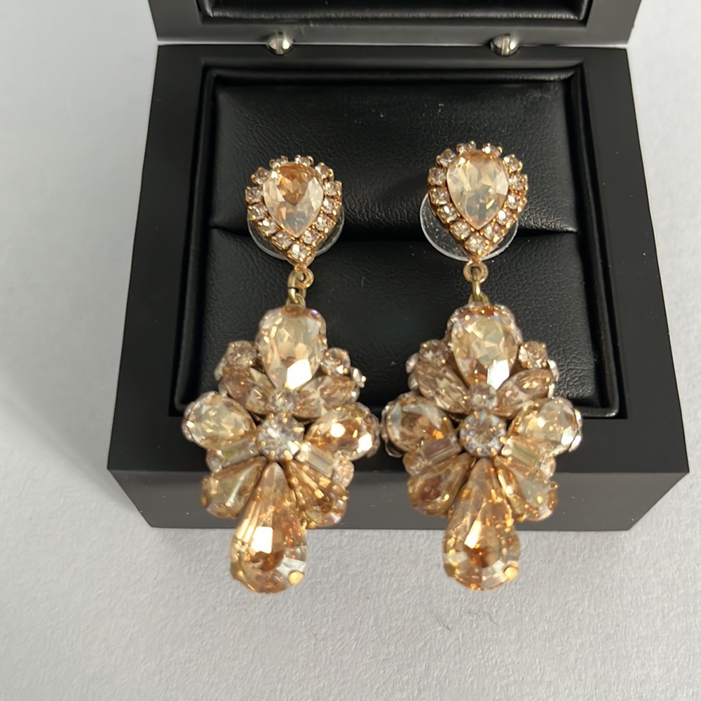 Haute Bride Swarovski Crystal Earrings - Picture 3 of 10